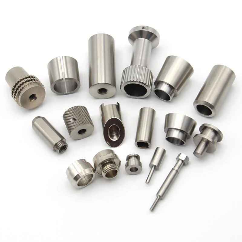 Collection of small turned steel precision components